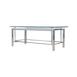 Table basse en verre, design danois, années 1970, production : Danemark