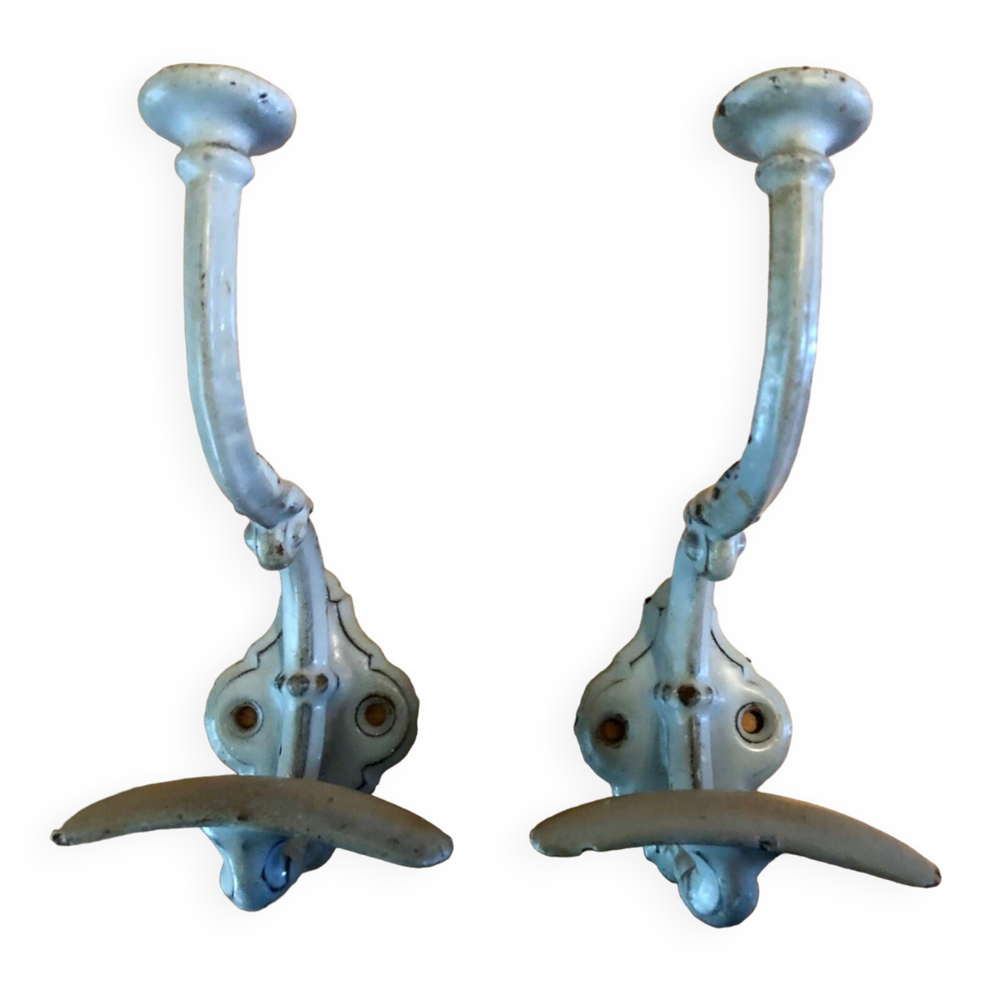 Patère en fonte émaillée