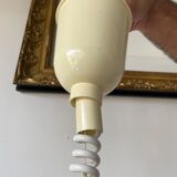 Telescopic wicker hanging lamp