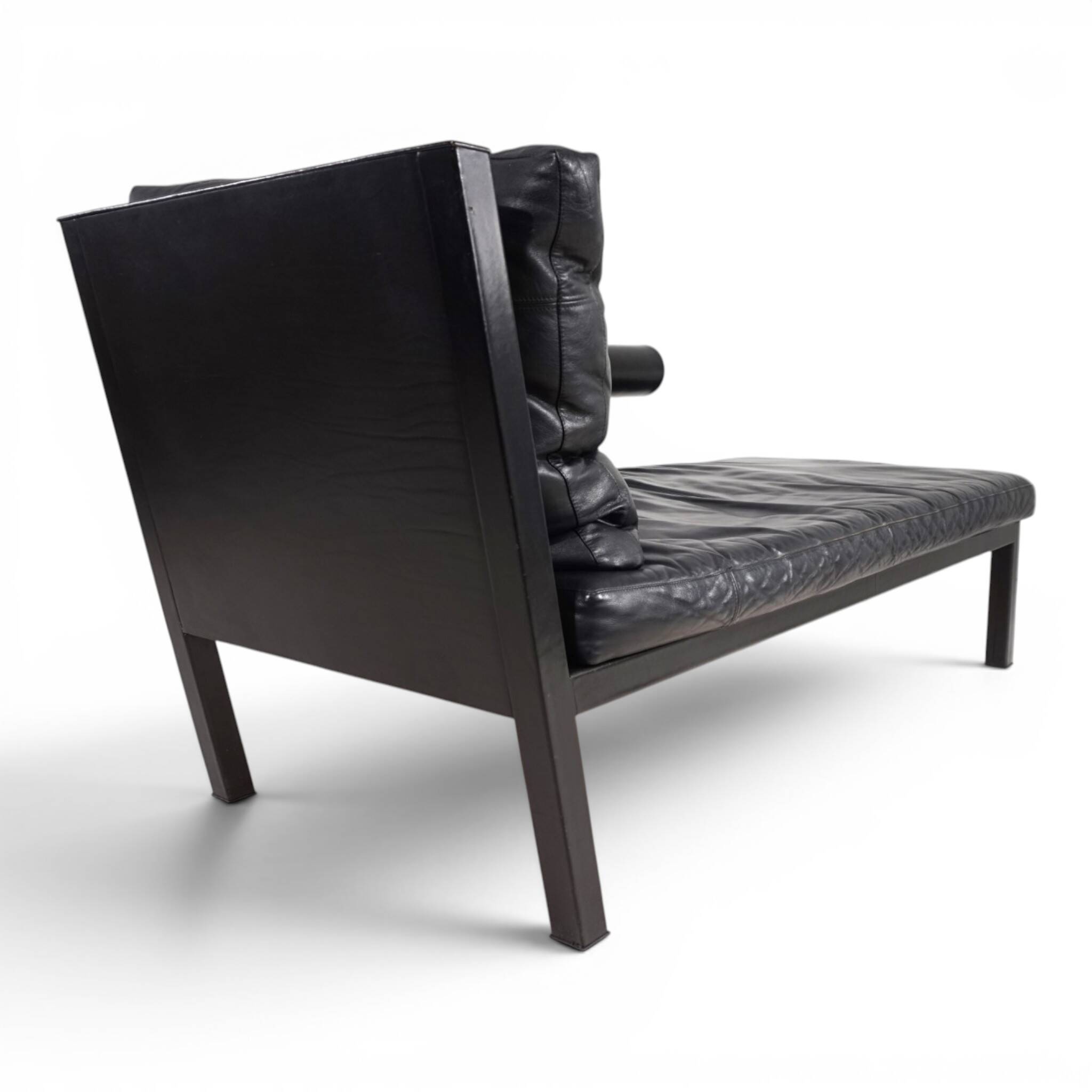 B&B Italia Baisity Leather Chaise Lounge / Daybed by Antonio Citterio, 1980