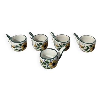 Breton floral vintage coffee cups