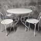 Garden set in wrought iron, early 20th century