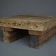 Small Brutalist Pine Coffee Table, 1970s
