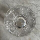 Set of five crystal whisky glasses