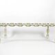 1970s XL Coffee Table Made of Nautical Iron Chain with a Thick Glass Plate