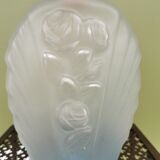 Deco art deco carafe in frosted glass