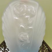 Art Deco frosted glass carafe
