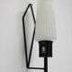 1970s Glass Wall Light , Czechoslovakia