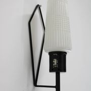 1970s Glass Wall Light , Czechoslovakia