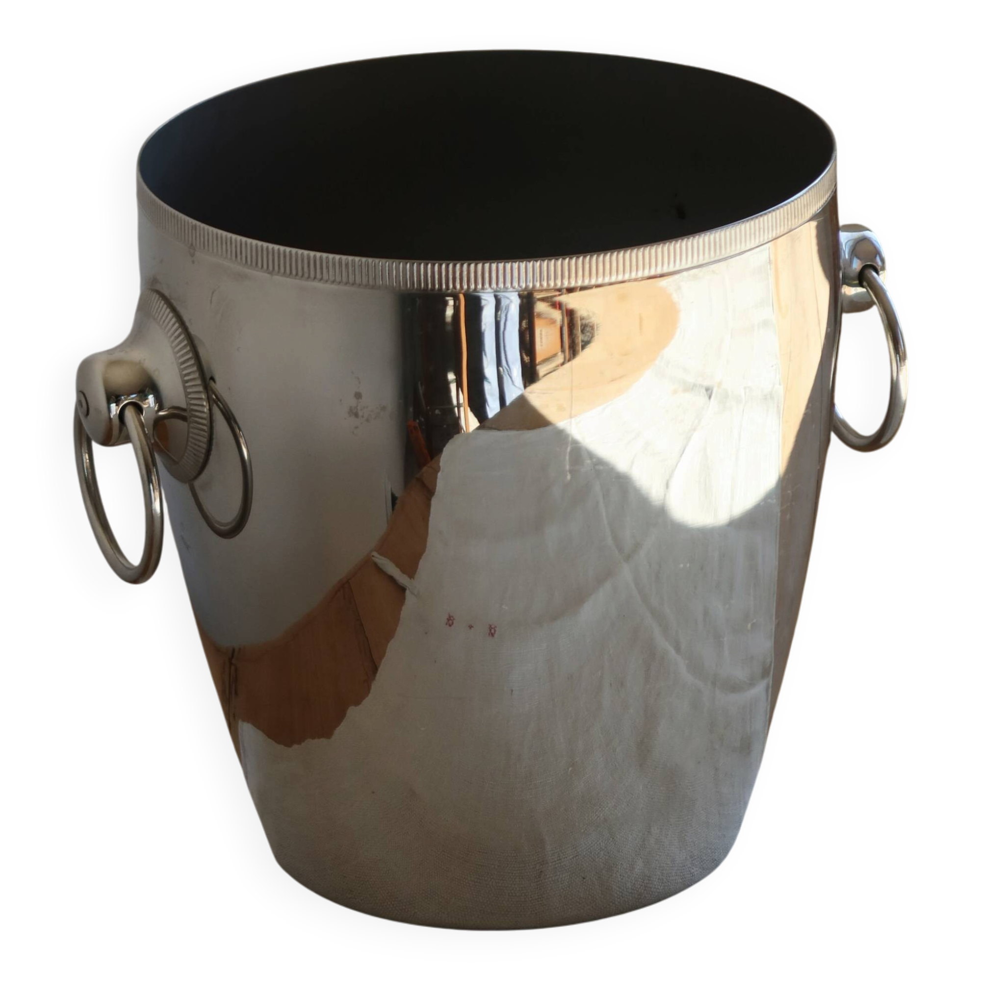 Vintage silver-plated metal champagne bucket Rémy Letang
