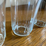 Set of 6 small vintage water glasses