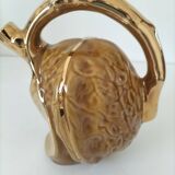 Walnut-shaped slip pitcher