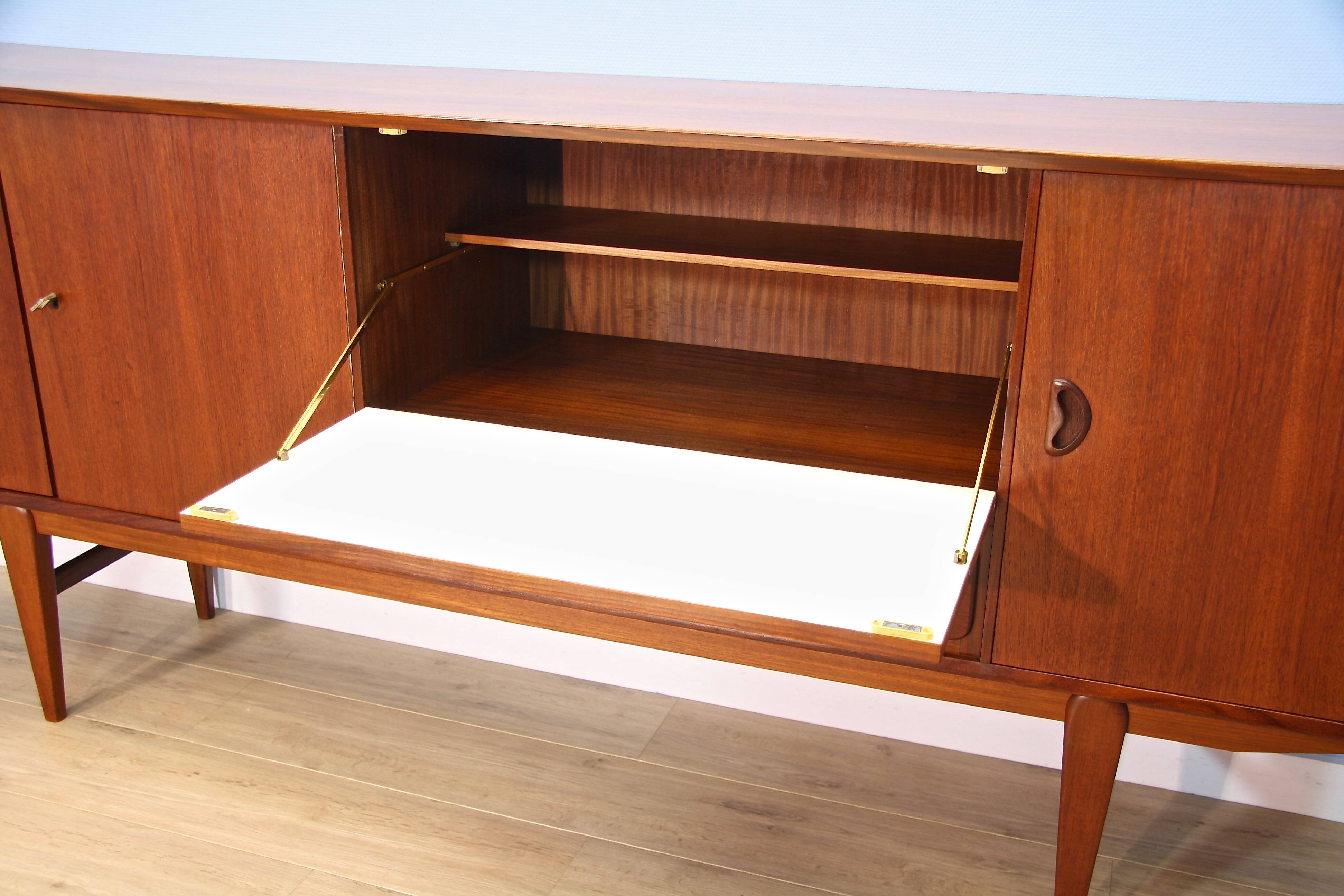 Rare Dutch sideboard in teak by Louis van Teeffelen for Wébé, 1960s