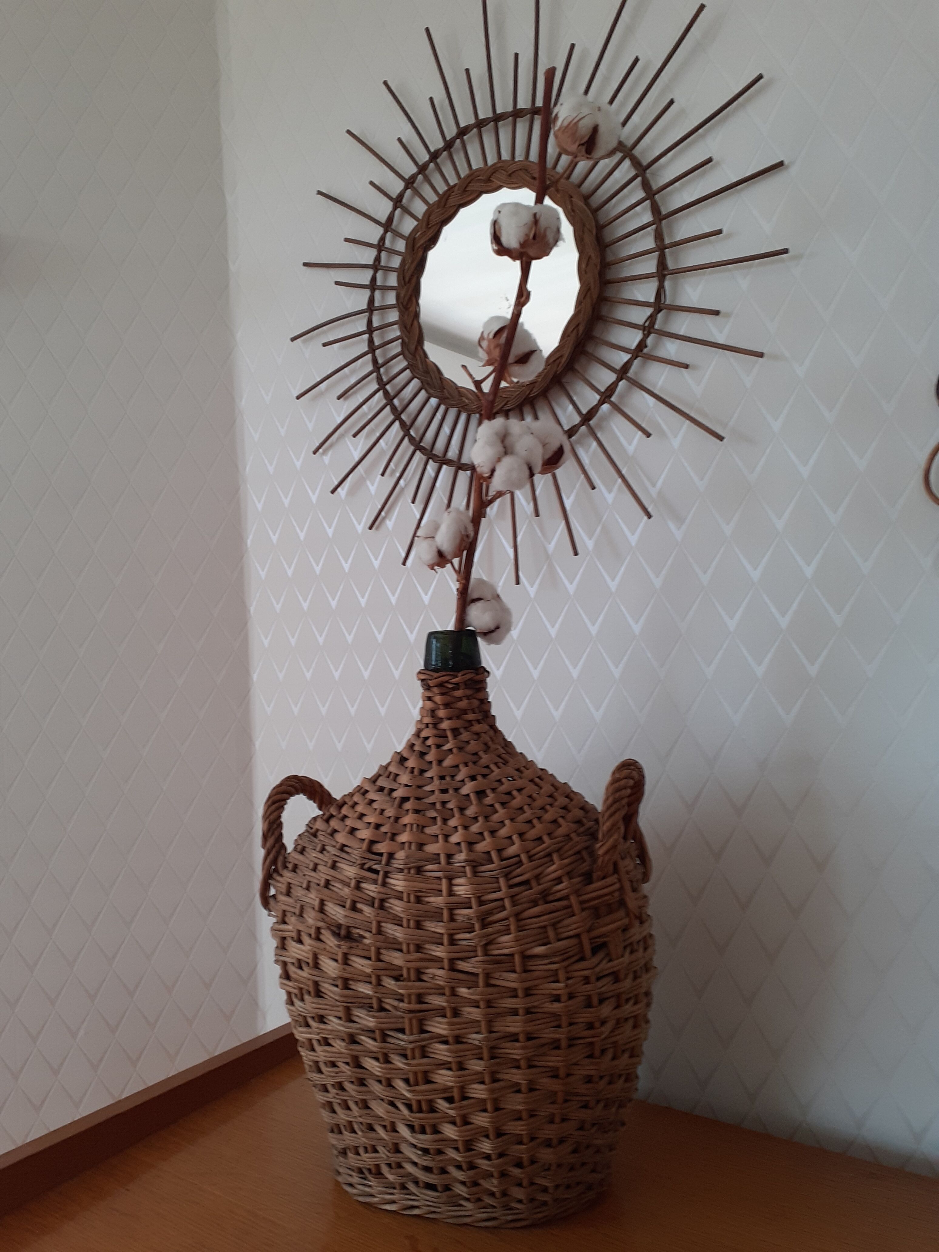 Lady Jeanne Jeanne surrounded by wicker