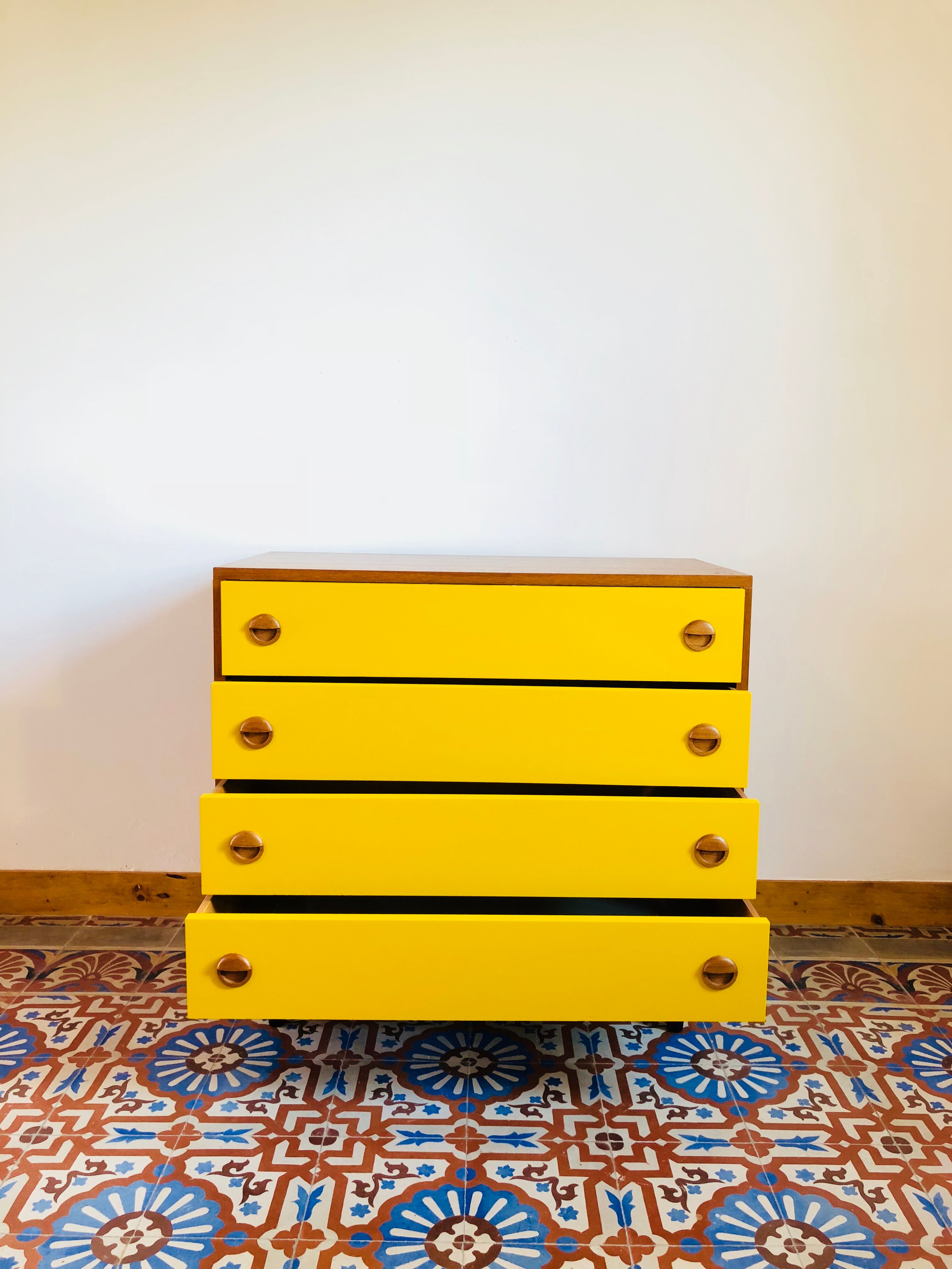 Mustard yellow dresser