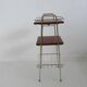 Magazine holder, metal and wood 50s 60s