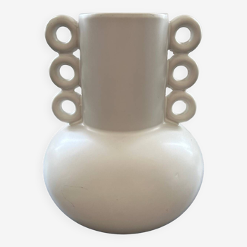 Matte white Scandinavian vase