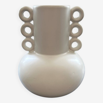 Vase scandinave blanc mat