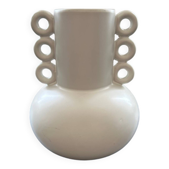 Matte white Scandinavian vase