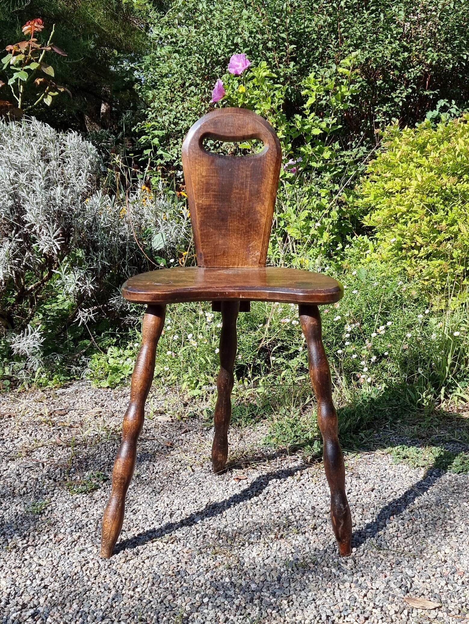 1950s chalet tripod chair