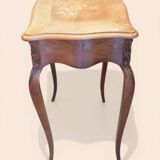 Coiffeuse en marqueterie de bois clairs - Style Louis XV