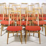 Mid-Century Walnut Dining Chairs, Set of 14, 1960s