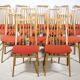 Mid-Century Walnut Dining Chairs, Set of 14, 1960s