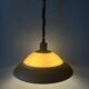 Brown and beige mid-century Dijkstra space age pendant lamp