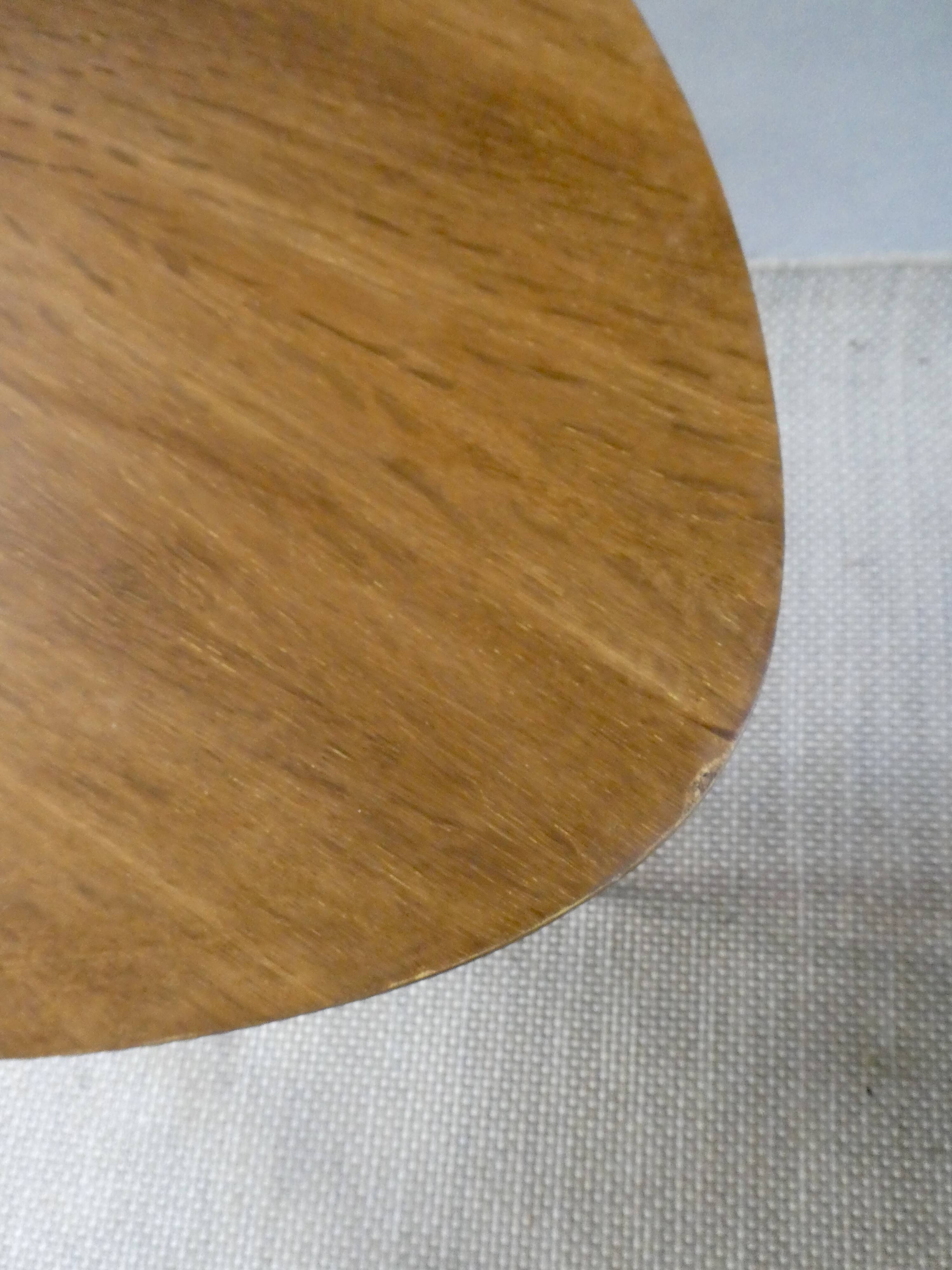 Wooden tripod coffee table/side table, 1960