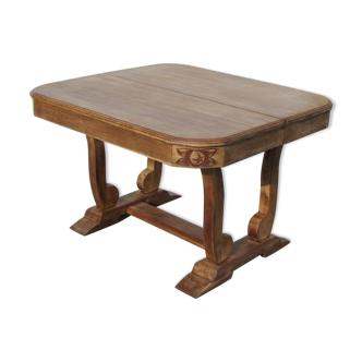 Art Deco table, cradle foot, opening, up to 18 people
