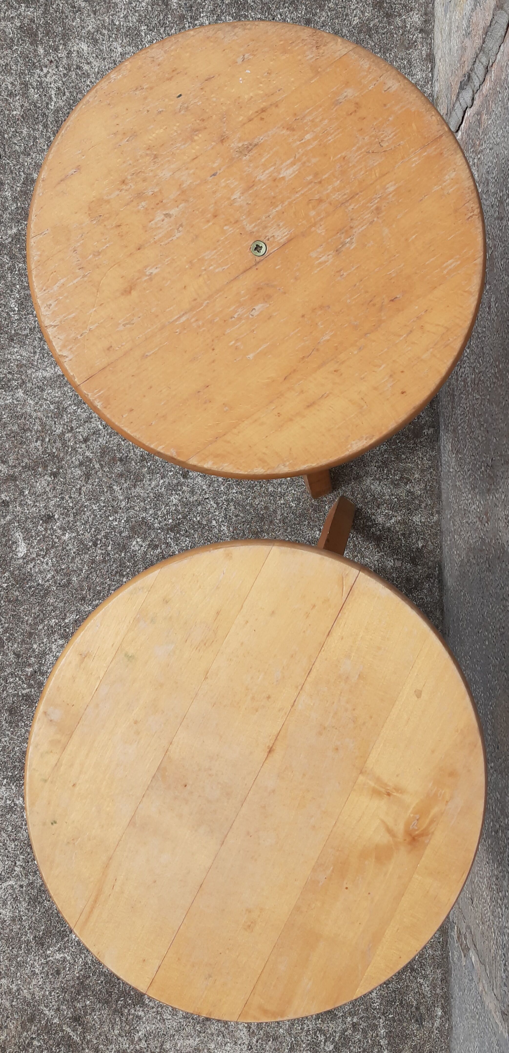 Pair of screw stools