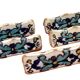 1920s-1940s 5 Tunisian Ceramic Knife Rests Nabeul