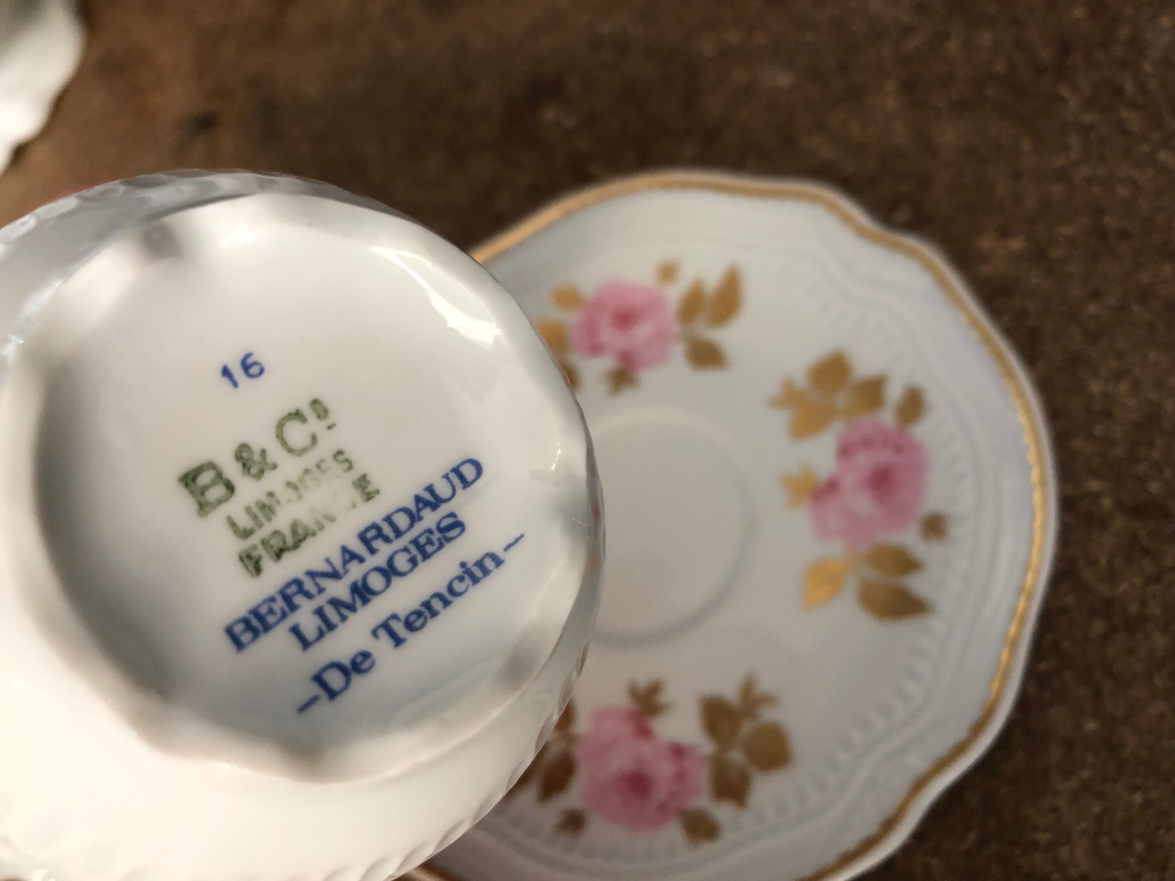 Limoges porcelain coffee service by Bernardaud