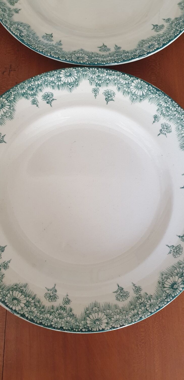 Six longwy chatenet model plates