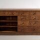 Antique shop counter with glass doors (circa 1920)