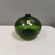 Beautiful "Hulvase/flower globe" in olive green color. Denmark 1970s