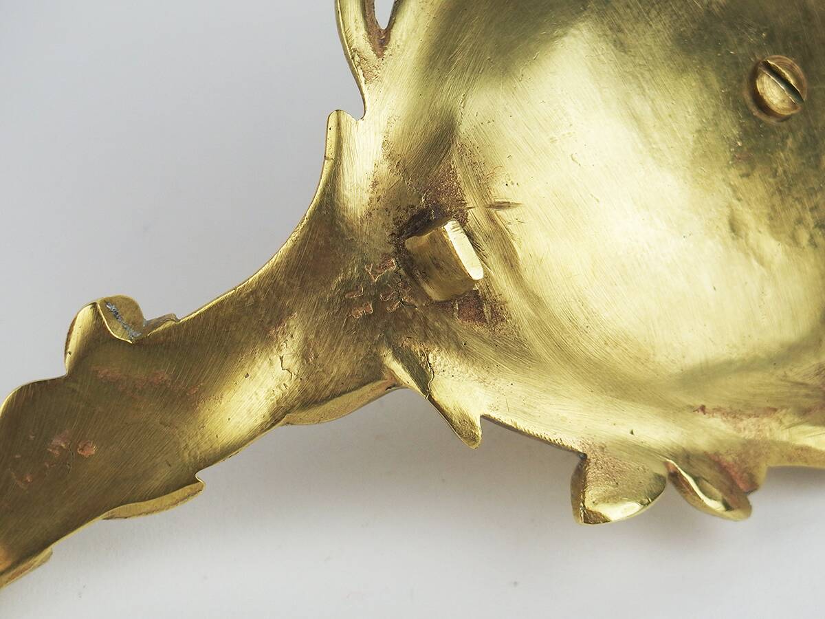 Art Nouveau candle holder in bronze by A Vogt