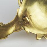 Art Nouveau candle holder in bronze by A Vogt