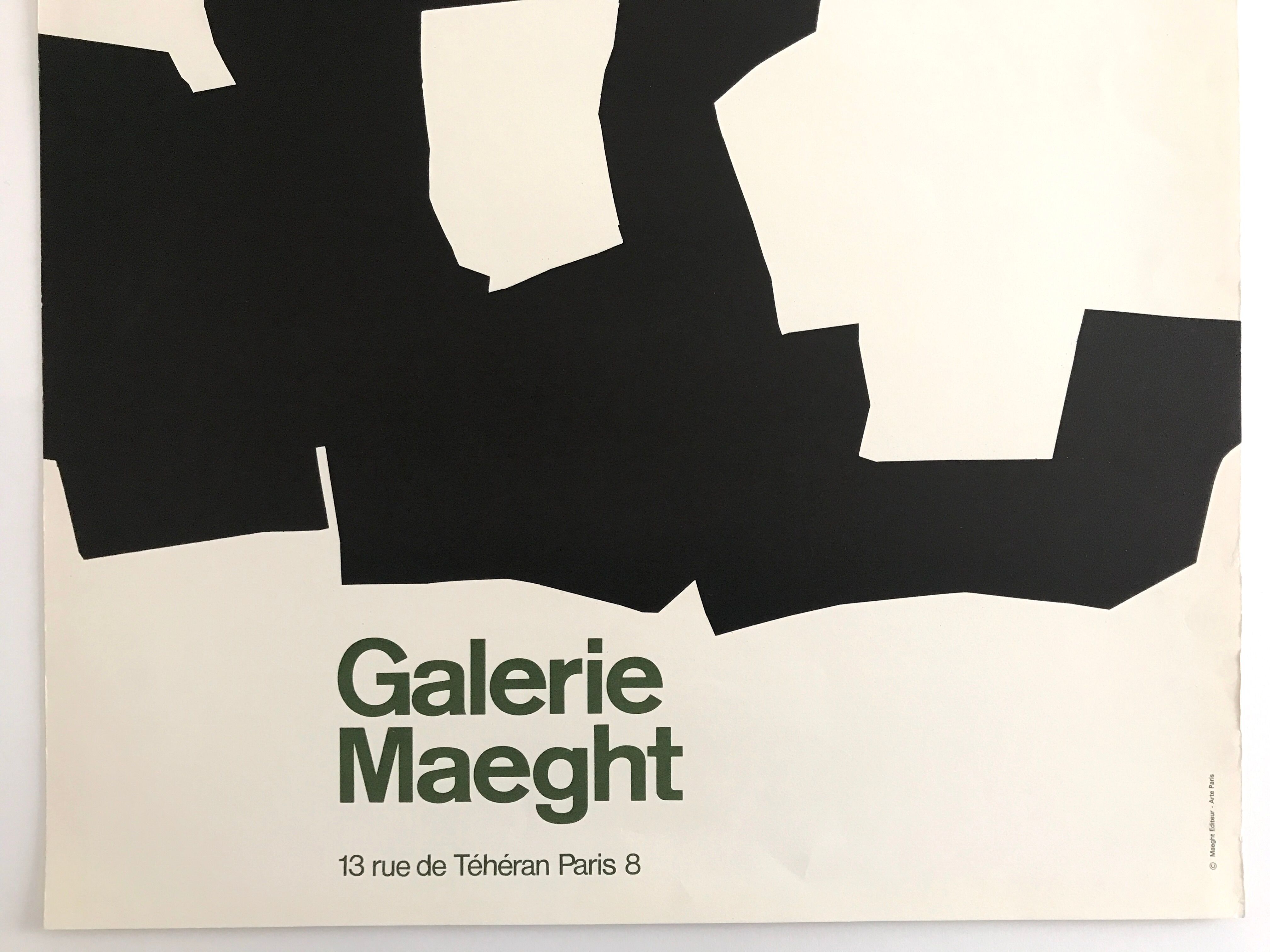 Original poster in lithograph after Eduardo Chillida, Maeght Gallery, 1968