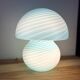Mushroom lamp whirlpool blue Murano glass