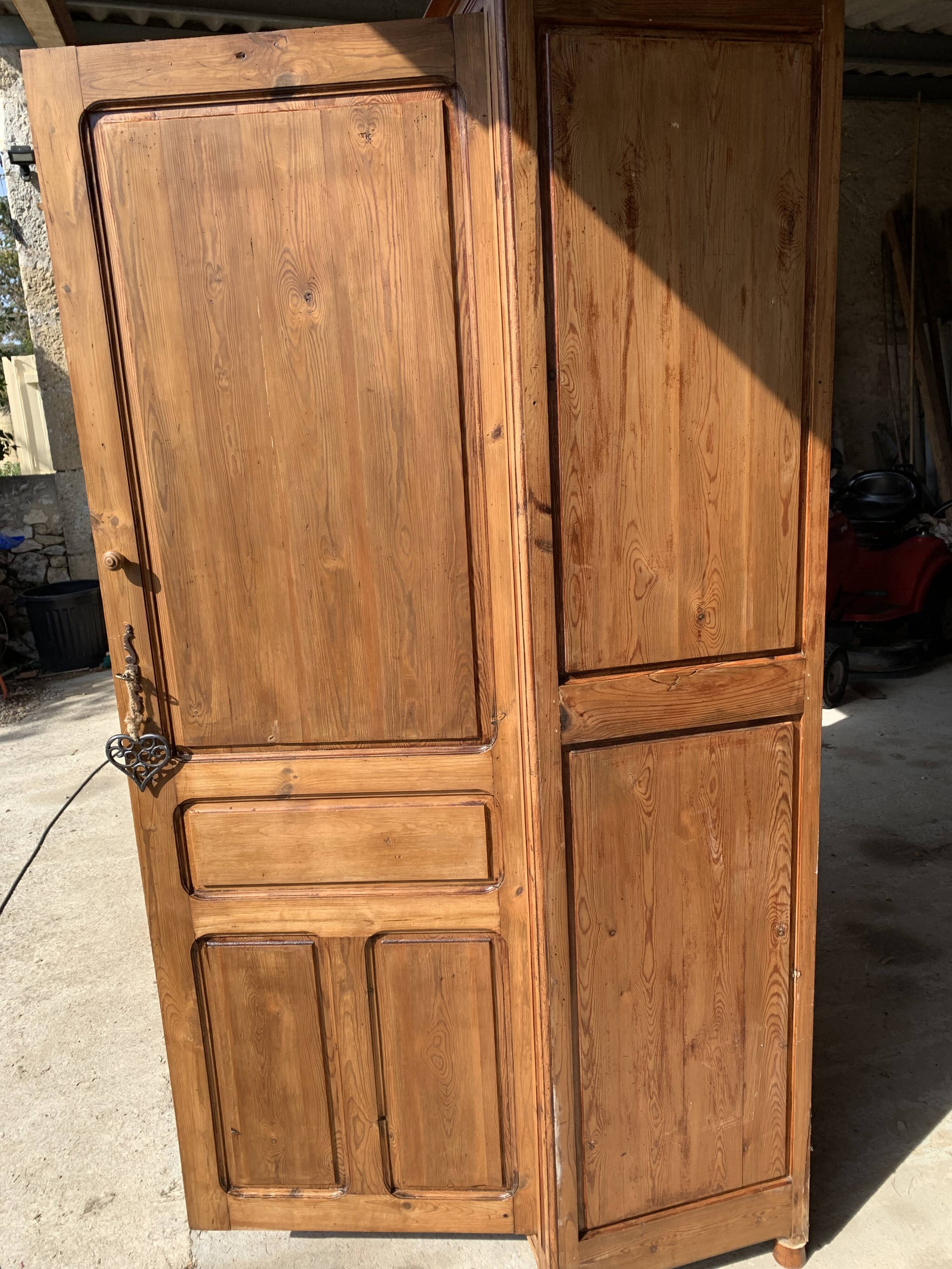 Large pine wardrobe