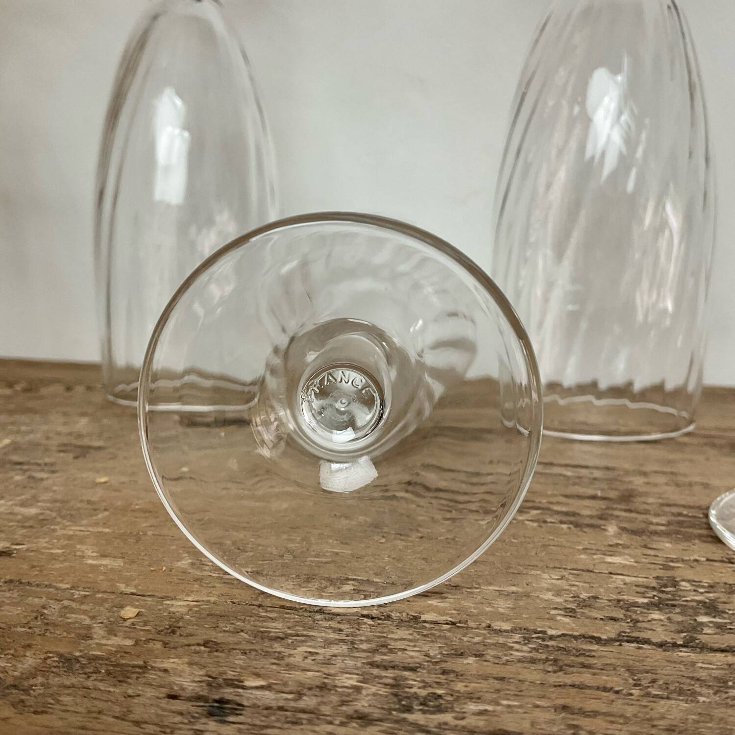 6 Vintage Twisted Flutes France