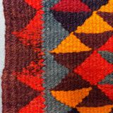 Old turkish kilim runner 345x90 cm, vintage kelim rug, long and narrow