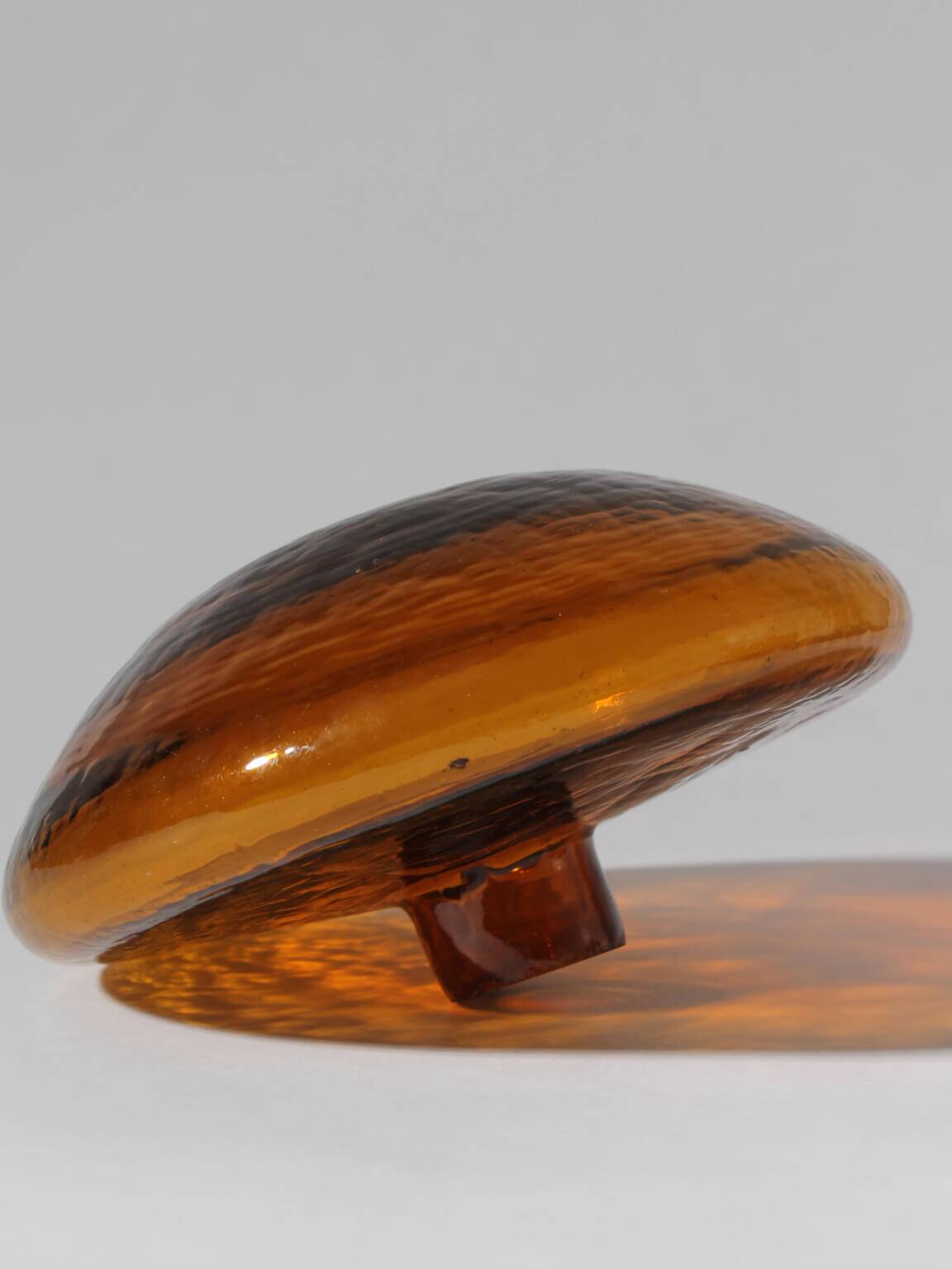 Pair Of Swedish “Bimatare” Amber Glass Vases, 1900s