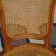 Paire de chaises en bois et cannage style Louis XV