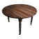 Antique drop-leaf dining table in walnut, France, circa 1900.