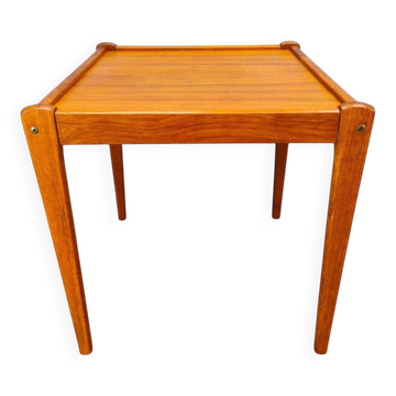 Table d'appoint danoise en teck des années 1960 de style mid-century