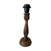 Wooden lamp foot