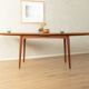 Elegant mid-century dining table with extension function, 1960s, teak veneer