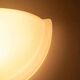 Space Age glass wall lamp by Peil & Putzler, minimalist.